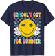 Last Day Of School Retro Schools Out For Summer Teacher T-Shirt - T-Shirt | Navy