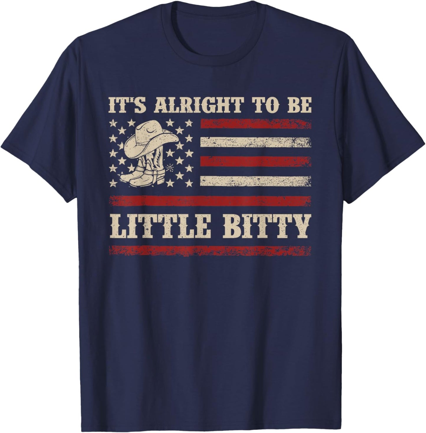 It’s Alright To Be Little Bitty Country Music Toddler T-Shirt - T-Shirt | Navy