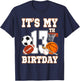 It's my 13th Birthday Sport Balls 13 Year Old Kids Party T-Shirt - T-Shirt | Navy