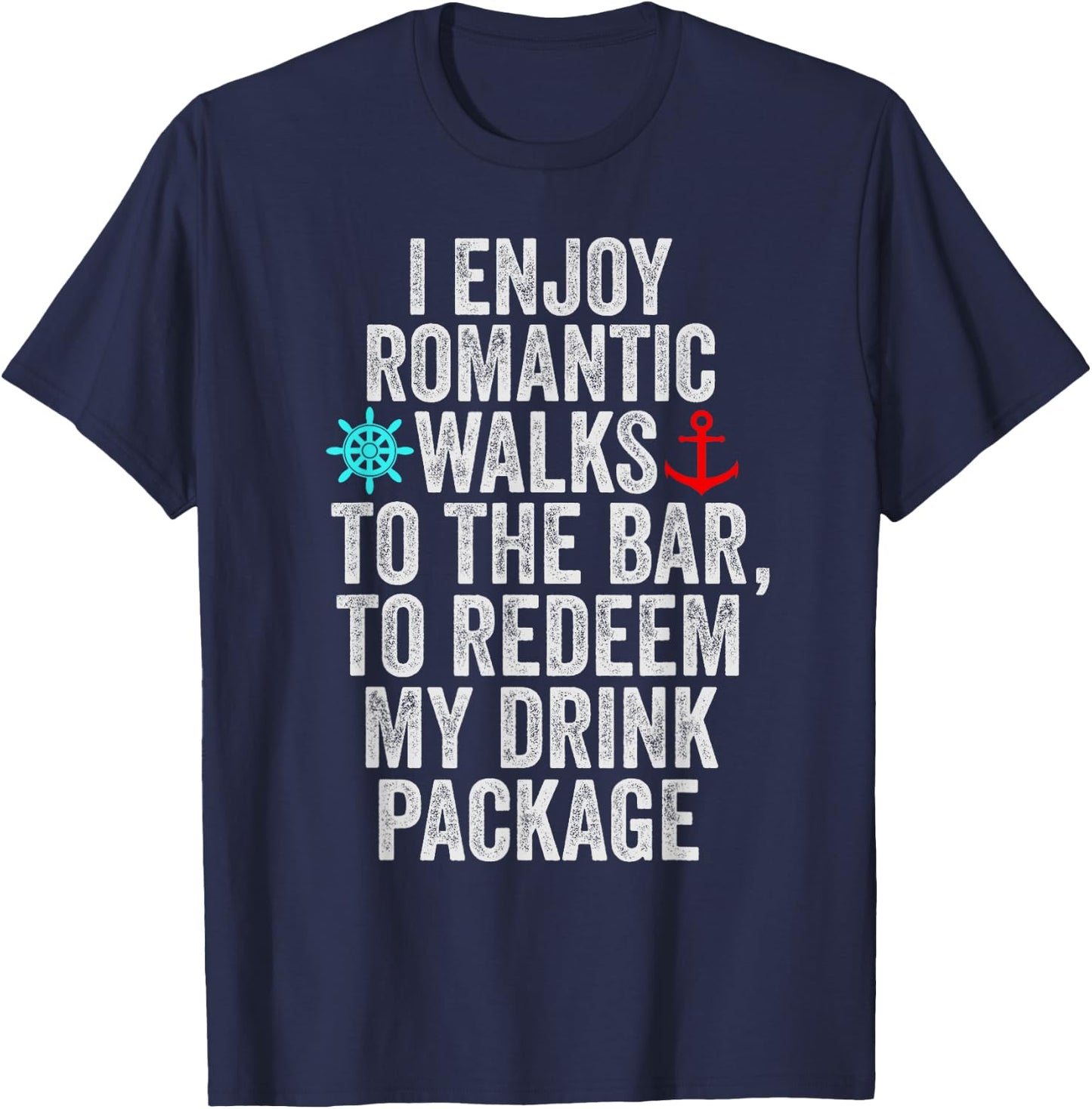 Funny Cruise With Sayings Women Drinking T-Shirt - T-Shirt | Navy