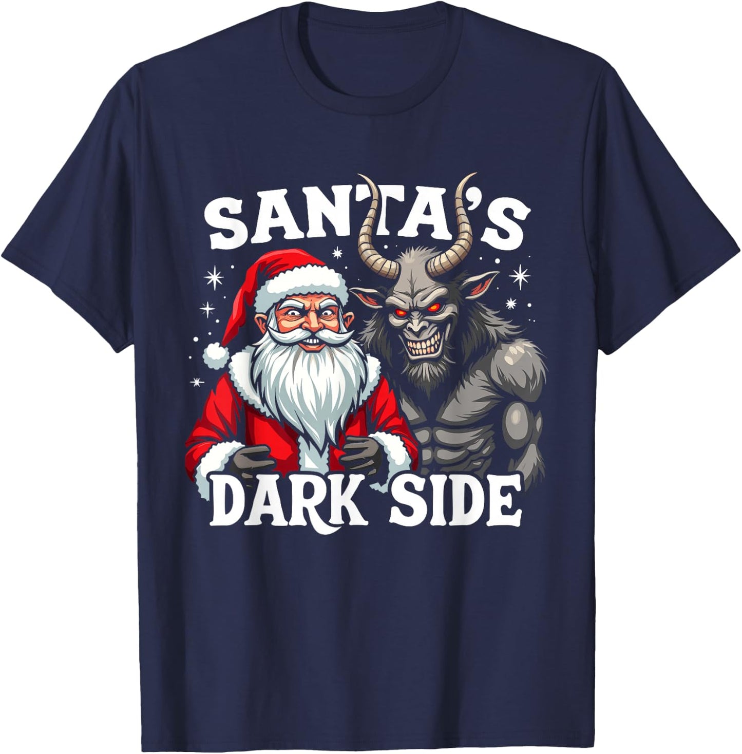 Krampusnacht Christmas Monster Krampus Lover Festive Horror T-Shirt - T-Shirt | Navy
