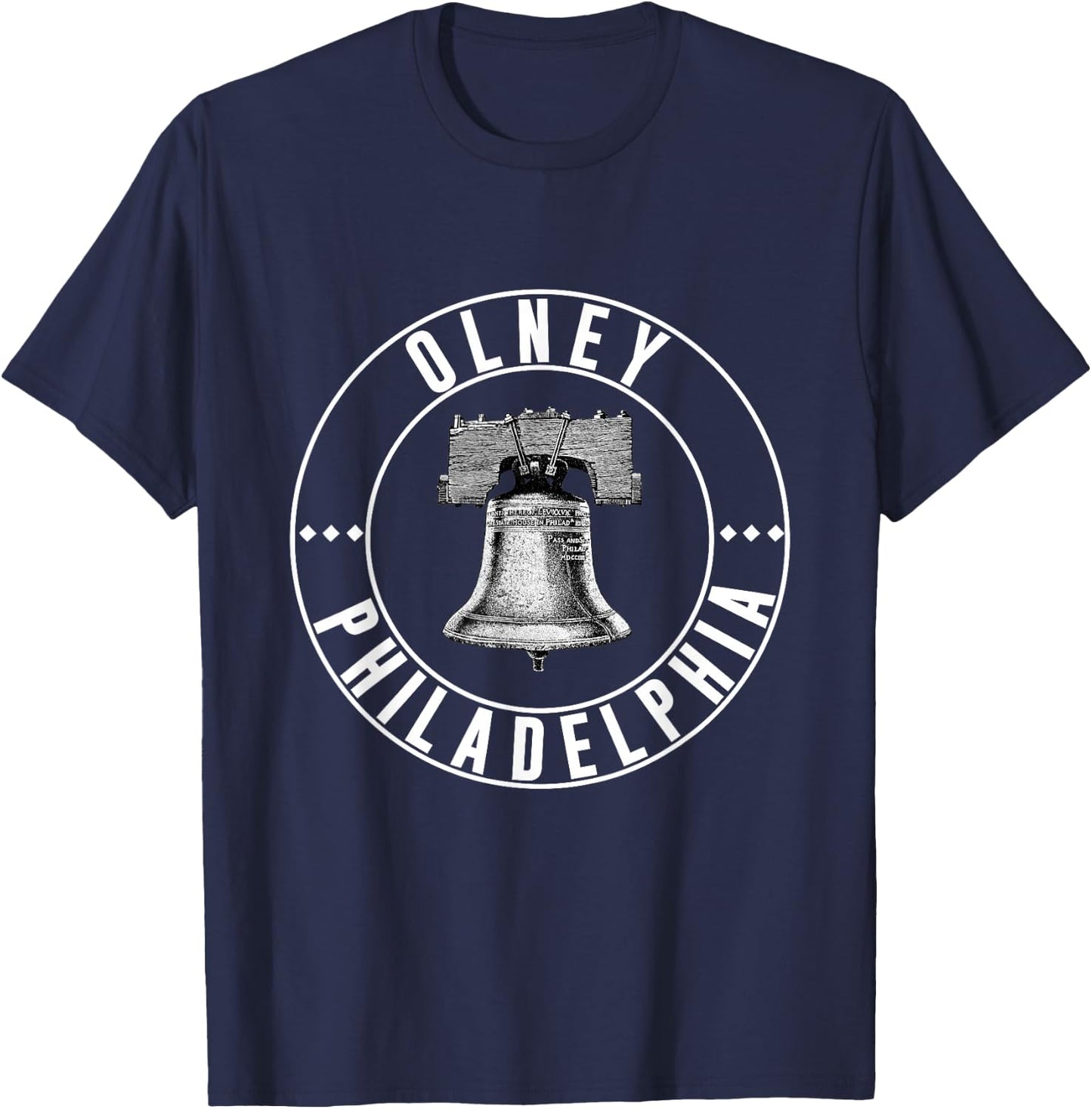 Olney Philly Neighborhood Philadelphia Liberty Bell T-Shirt - T-Shirt | Navy
