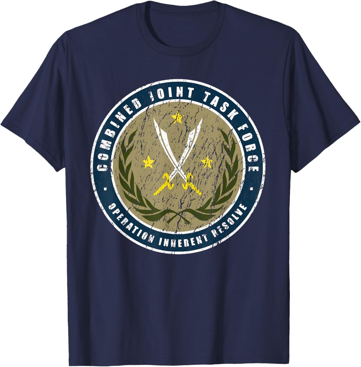Inherent Resolve Operation Combined Joint Task Force T-Shirt - T-Shirt | Navy