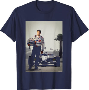 Michael Mario Andretti F1 Long Beach Prix Michael Grecco T-Shirt - T-Shirt | Navy