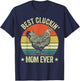Best cluckin mom ever, retro funny clucking chicken farmer T-Shirt - T-Shirt | Navy