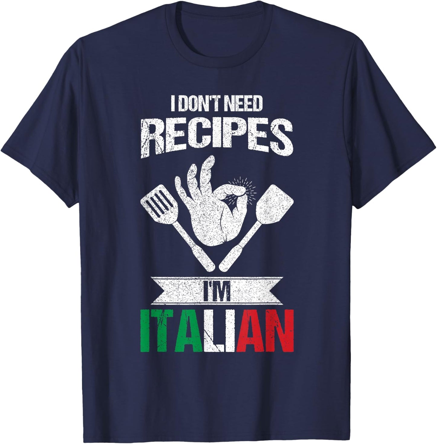 Italian Quotes Italy decor American Grown Italian Roots T-Shirt - T-Shirt | Navy