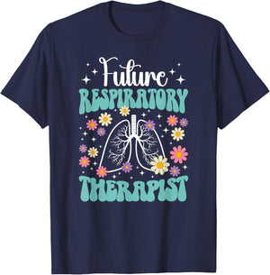 Groovy Future Respiratory Therapist To Be RT Student T-Shirt - T-Shirt | Navy