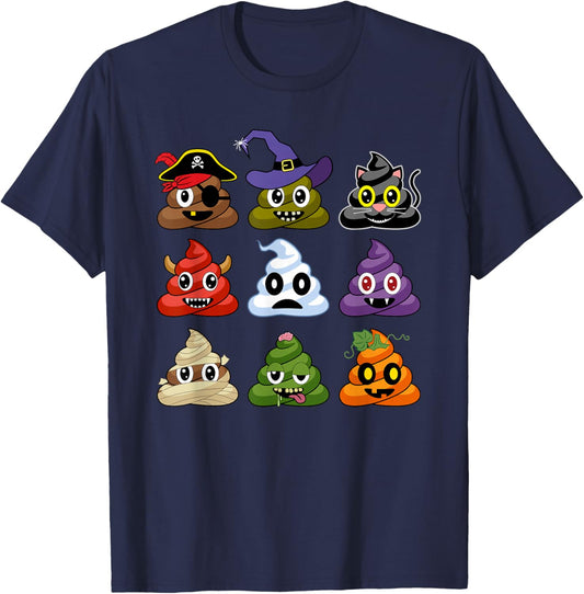 Poop's Halloween Costumes Funny T-Shirt - T-Shirt | Navy