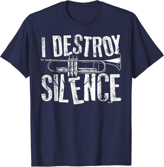 Best Trumpet Player Art Women Trumpetist Gag Trumpet T-Shirt - T-Shirt | Navy