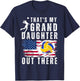 That's My Granddaughter Out There Volleyball Grandma Grandpa T-Shirt - T-Shirt | Navy