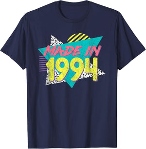 Made in 1994 Retro Vintage 31st Birthday T-Shirt - T-Shirt | Navy