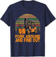 Certified Forklift Operator Fork Around And Find Out T-Shirt - T-Shirt | Navy