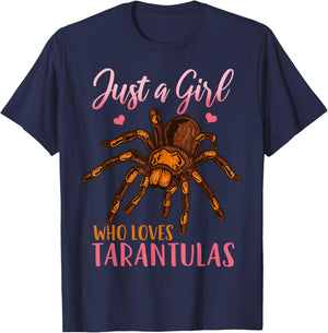 Tarantula Just A Girl Who Loves Tarantulas T-Shirt - T-Shirt | Navy