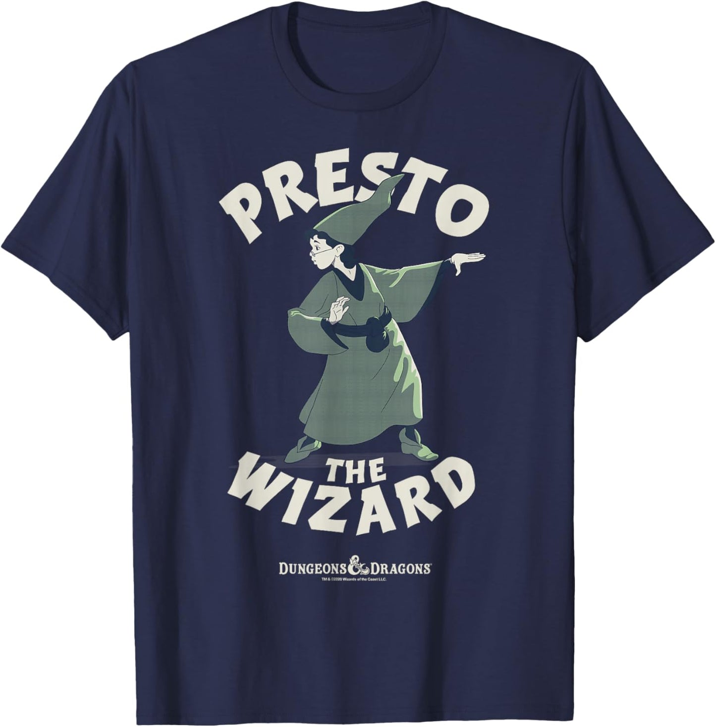 Dungeons & Dragons Presto The Wizard T-Shirt - T-Shirt | Navy
