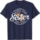First Time Sister Est 2026 Stamp Soon Promoted to Sis T-Shirt - T-Shirt | Navy