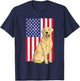 Cool Yellow Lab Art Women Yellow Labrador Retriever T-Shirt - T-Shirt | Navy