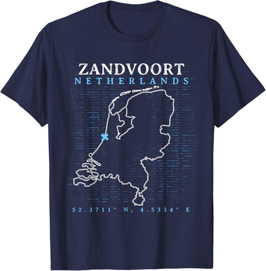 Netherlands Zandvoort T-Shirt - T-Shirt | Navy