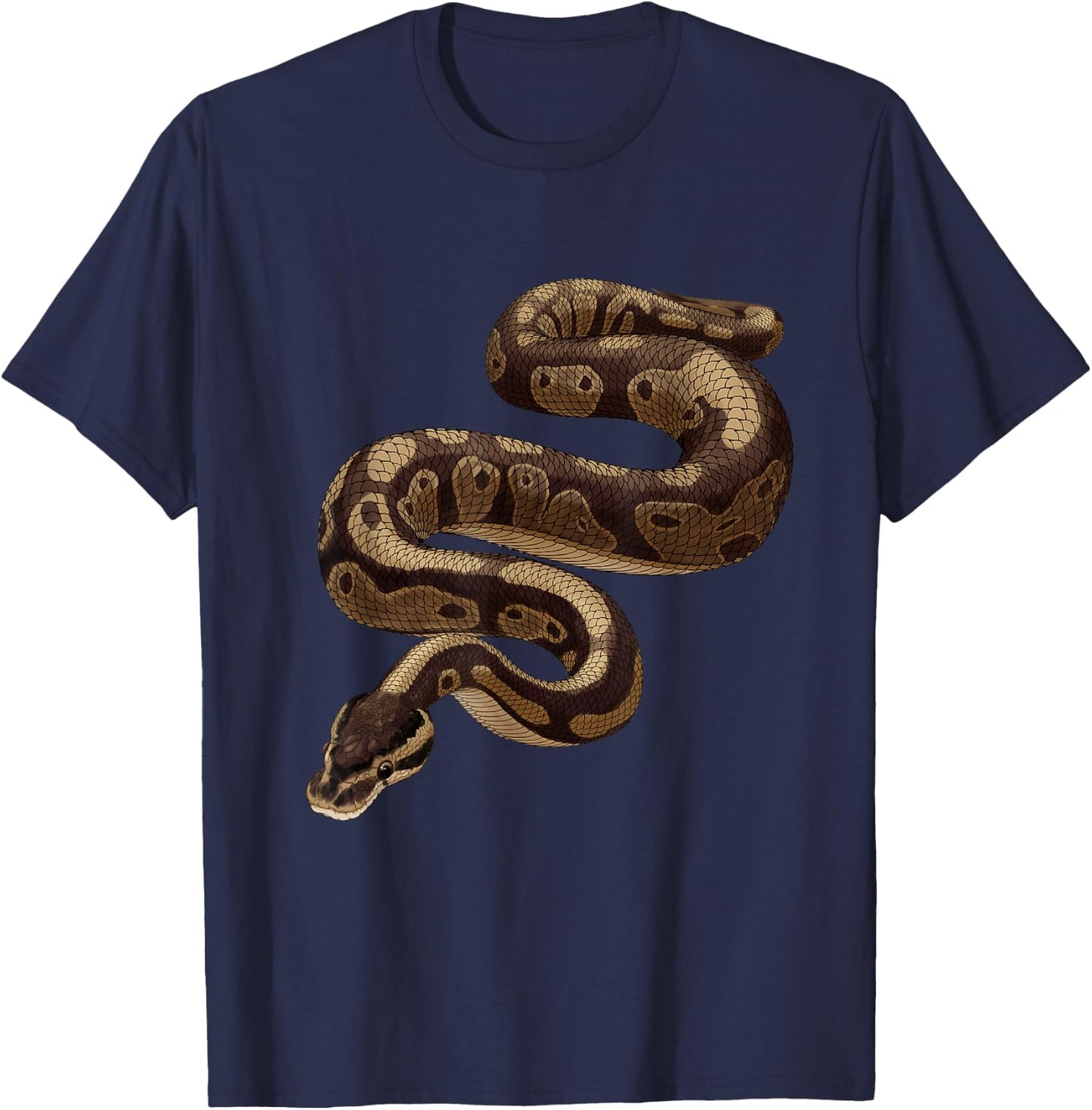Snake Ball Python T-Shirt - T-Shirt | Navy