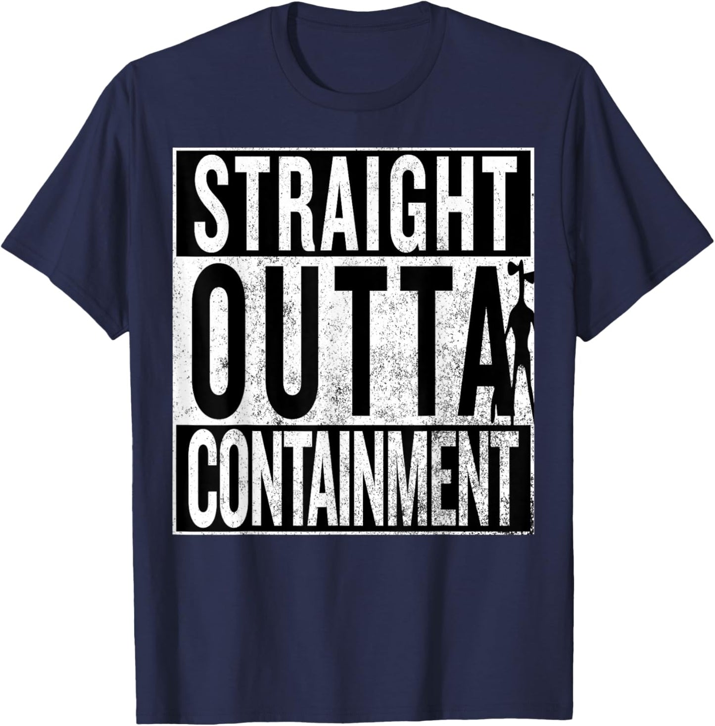Containment Breach at the SCP Foundation T-Shirt - T-Shirt | Navy