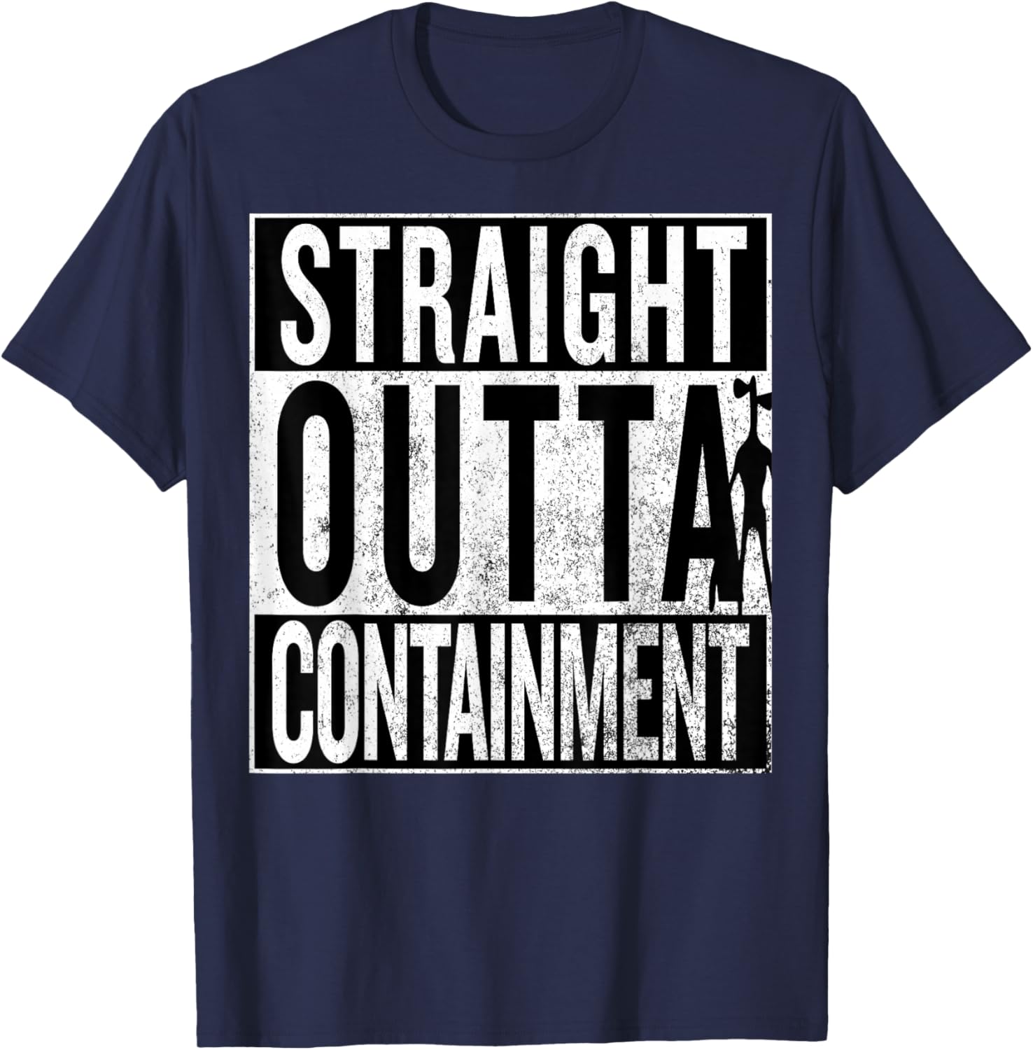 Containment Breach at the SCP Foundation T-Shirt - T-Shirt | Navy