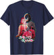 Squid Game 2 Front Man Split Face Glitch Logo T-Shirt - T-Shirt | Navy