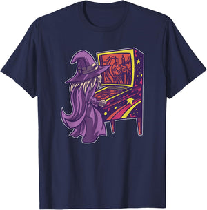 Pinball Wizard Retro Arcade Video Game 70s 80s Funny Gamer T-Shirt - T-Shirt | Navy