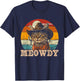 Graphic Western Cats Animals Pet Meowdy Kitten Cowboy Hat T-Shirt - T-Shirt | Navy