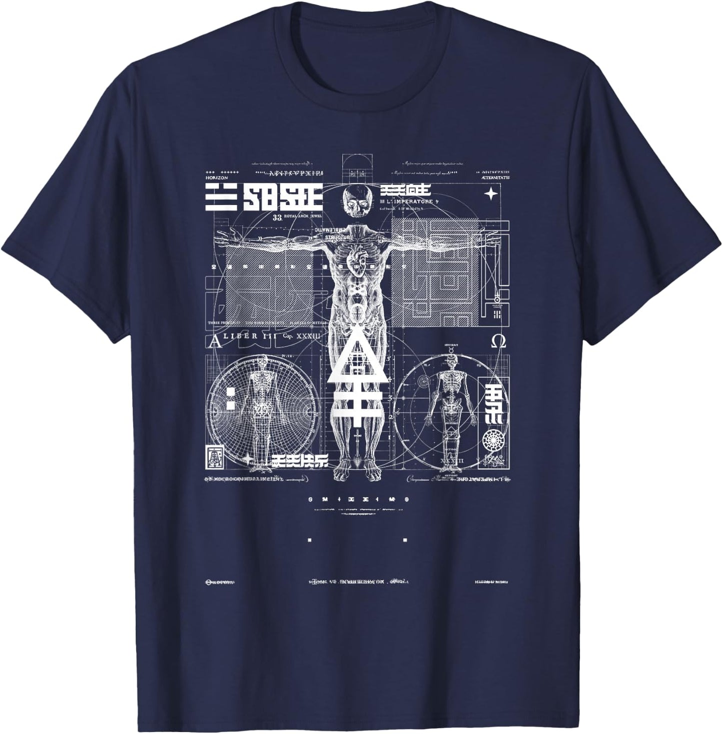 Sacred Geometry T-Shirt - T-Shirt | Navy