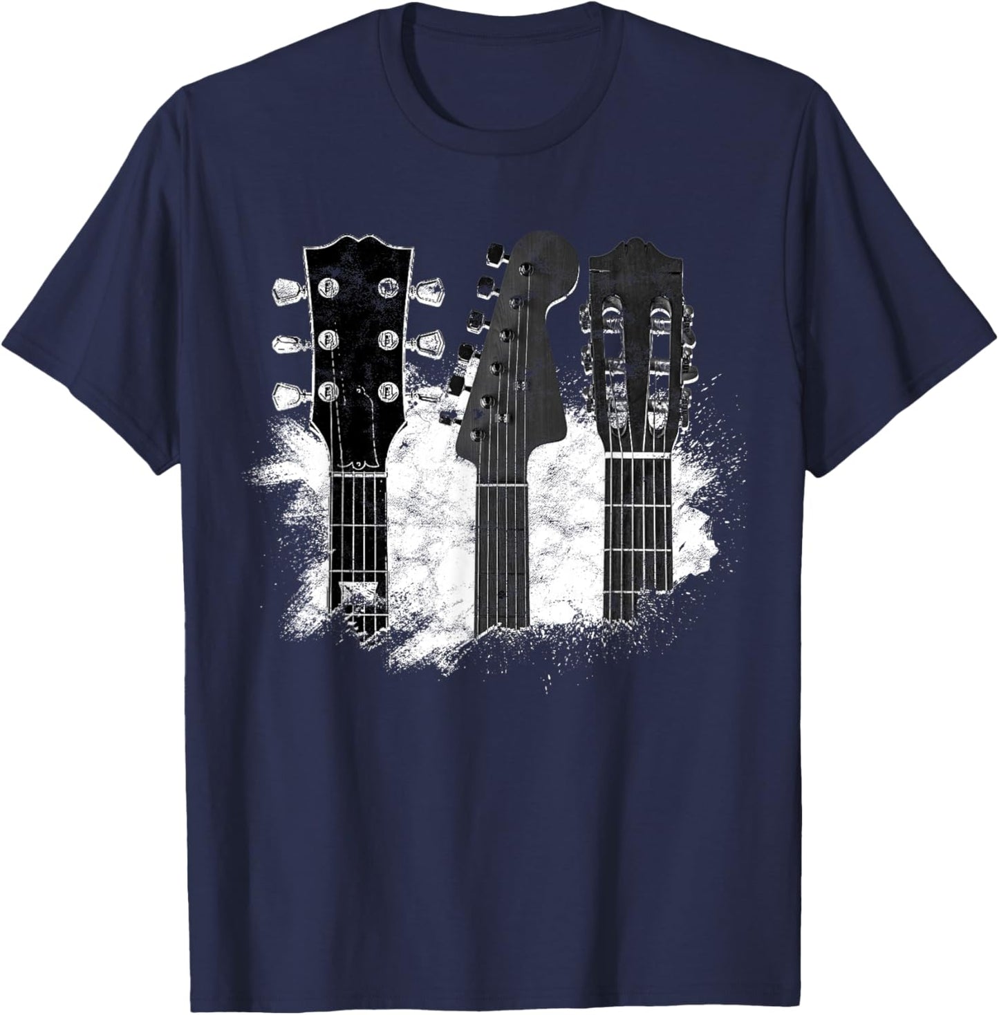 Guitar Player Gifts Rock n Roll Musician Festival Music T-Shirt - T-Shirt | Navy