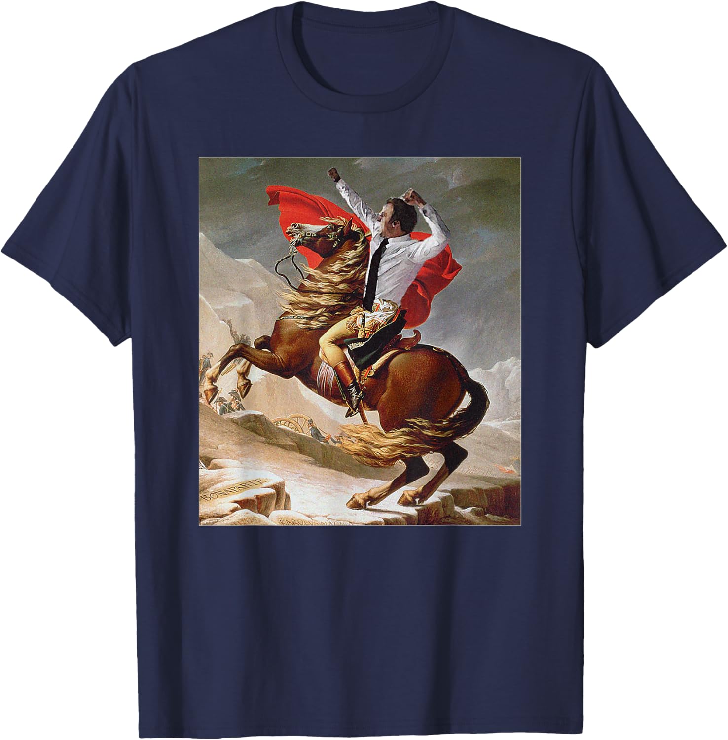 Funny Emmanuel Macron France Prime Minister T-Shirt - T-Shirt | Navy