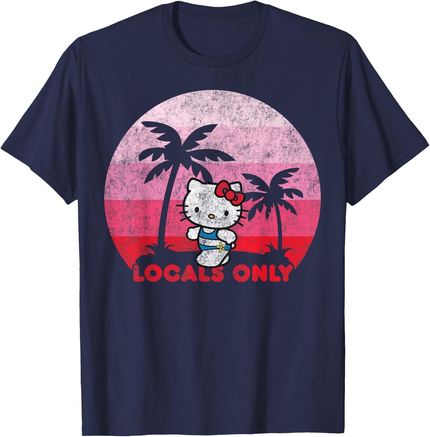 Hello Kitty Locals Only T-Shirt - T-Shirt | Navy