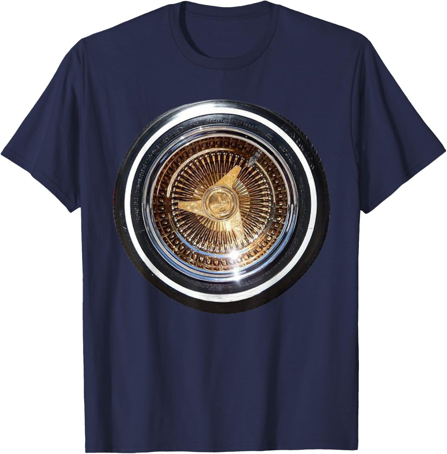 Lowrider Wheel T Shirt T-Shirt - T-Shirt | Navy