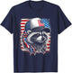 Redneck Raccoon Mullet White Trash Party Attire 4th July T-Shirt - T-Shirt | Navy