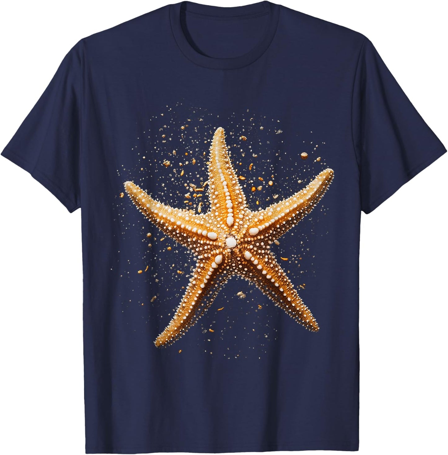 Starfish Animal Motif Artwork Starfish T-Shirt - T-Shirt | Navy
