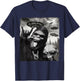 Funny Bigfoot Alien Sasquatch Rock On Hand Sign UFO Selfie T-Shirt - T-Shirt | Navy