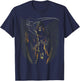 Angel of Death Grim Reaper Scary Halloween Occult Dark Art T-Shirt - T-Shirt | Navy