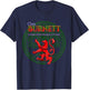 Burnett Scottish Clan Pride Family Motto T-Shirt - T-Shirt | Navy