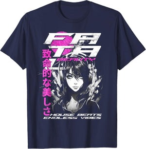 House Music Manga Anime T-Shirt - T-Shirt | Navy