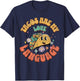 Tacos Are My Love Language Mexican Food Taco Lover Outfit T-Shirt - T-Shirt | Navy