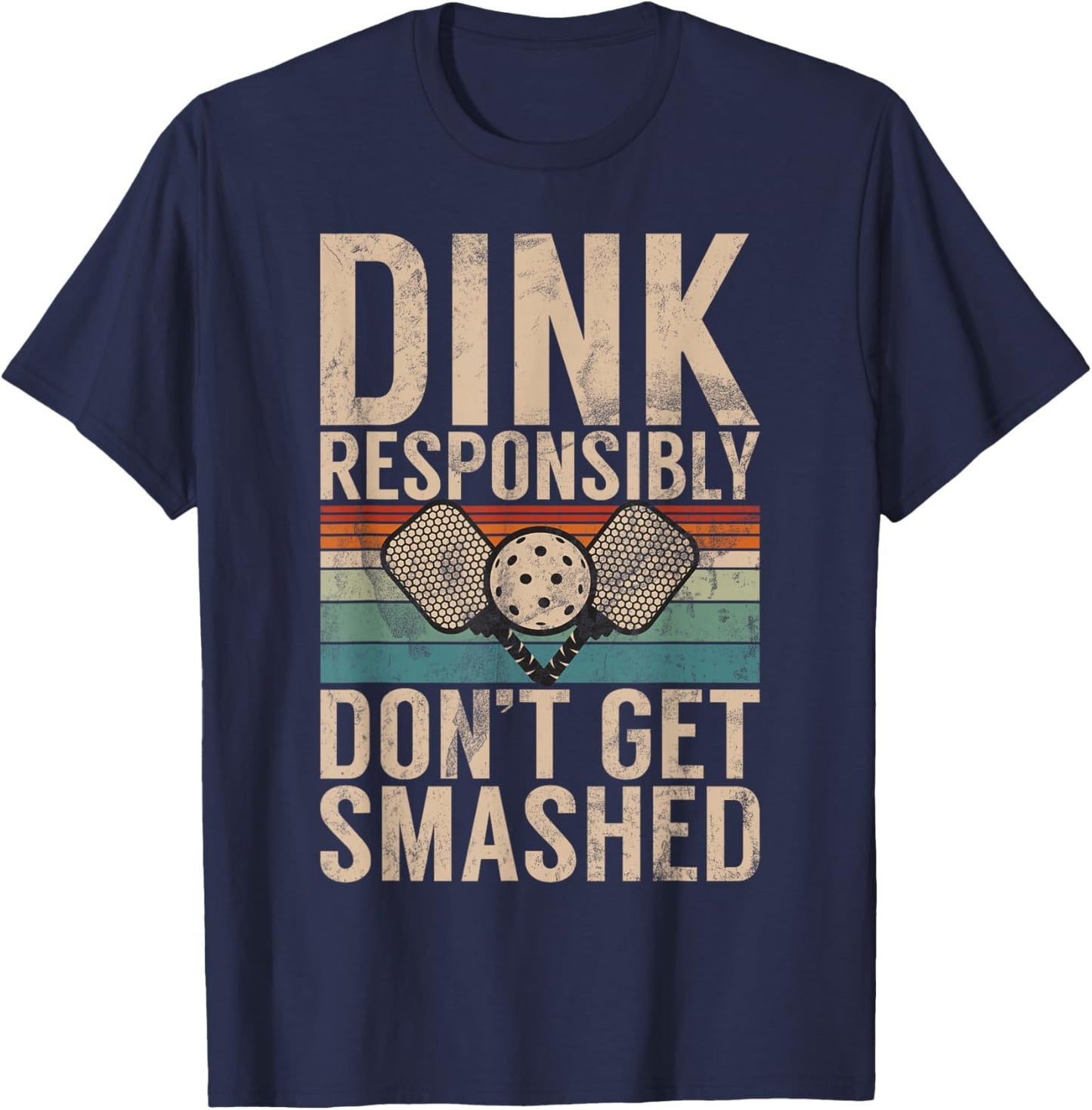 Pickleball Accessories Funny Slogan Pickleball T-Shirt - T-Shirt | Navy