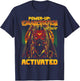 Power-Up: Emancipation Activated Black Girl Gamer Juneteenth T-Shirt - T-Shirt | Navy