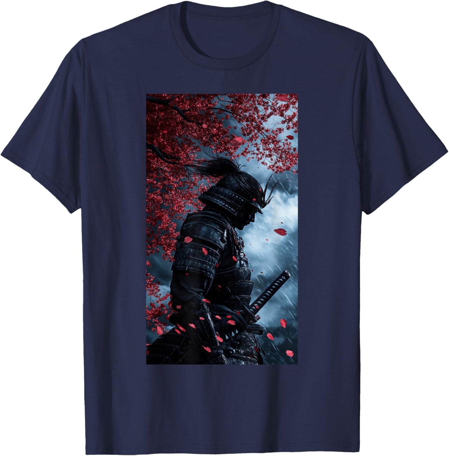 Samurai Warrior Japanese culture Ninja Katana T-Shirt - T-Shirt | Navy