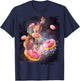 Galaxy Chicken On Donut - Space Doughnut T-Shirt - T-Shirt | Navy