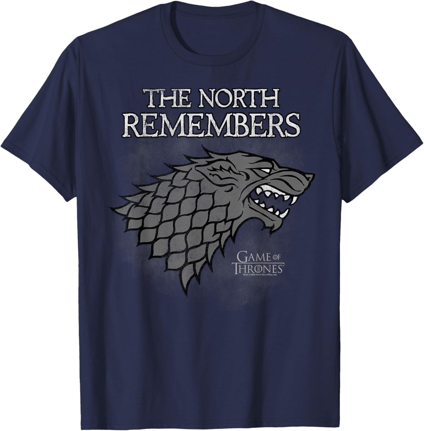 Game Of Thrones Stark The North Remembers T-Shirt - T-Shirt | Navy