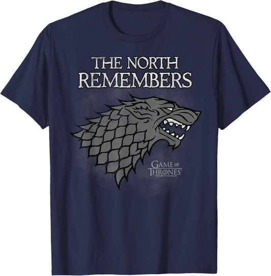Game Of Thrones Stark The North Remembers T-Shirt - T-Shirt | Navy