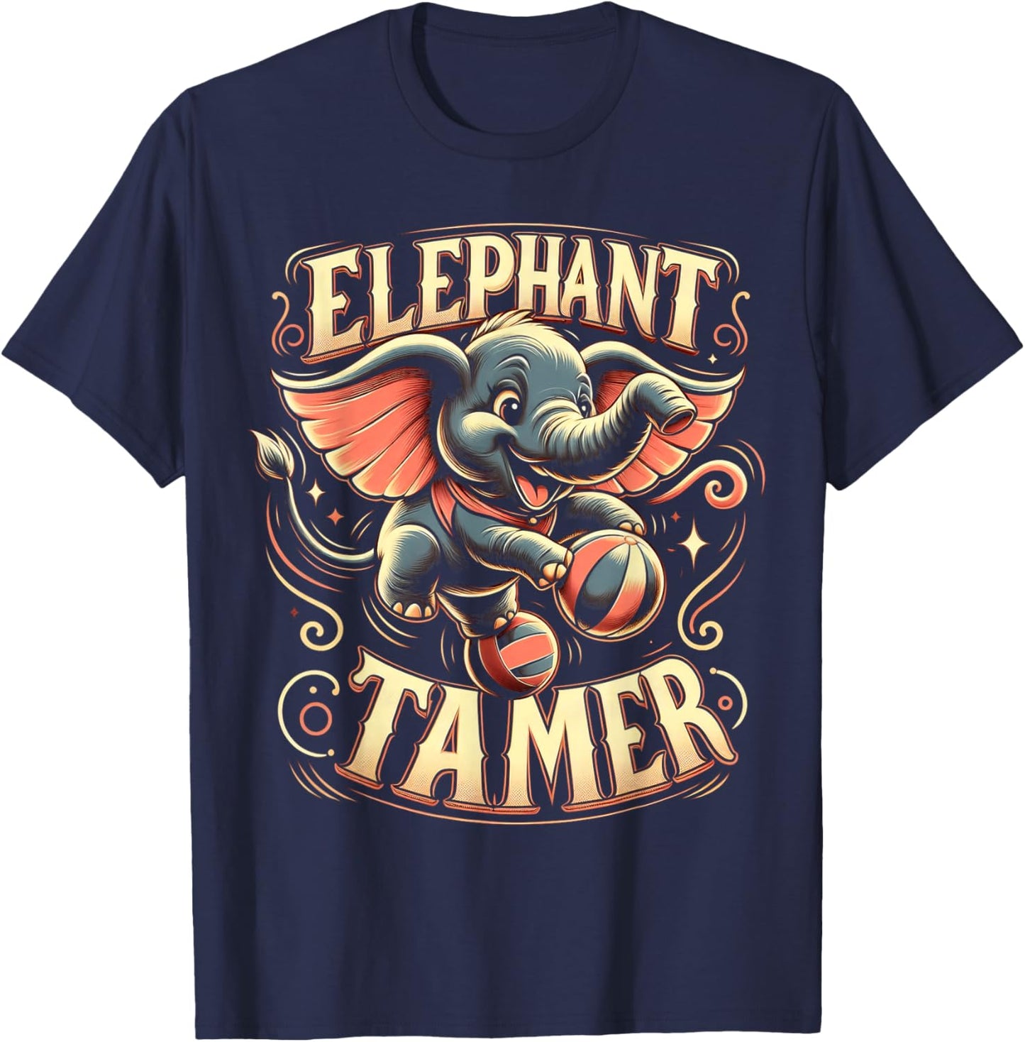 Elephant Tamer Costume - Boys Girls Circus Lover T-Shirt - T-Shirt | Navy