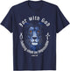 For With God Nothing Shall Be Impossible Luke 1:37 Faith T-Shirt - T-Shirt | Navy