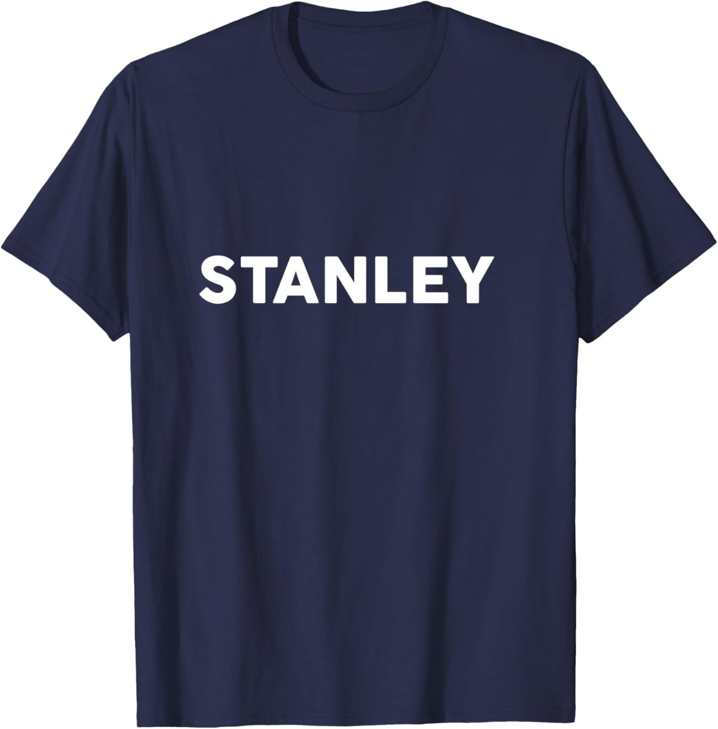 That Says Stanley Single Counties , Black, S T-Shirt - T-Shirt | Navy