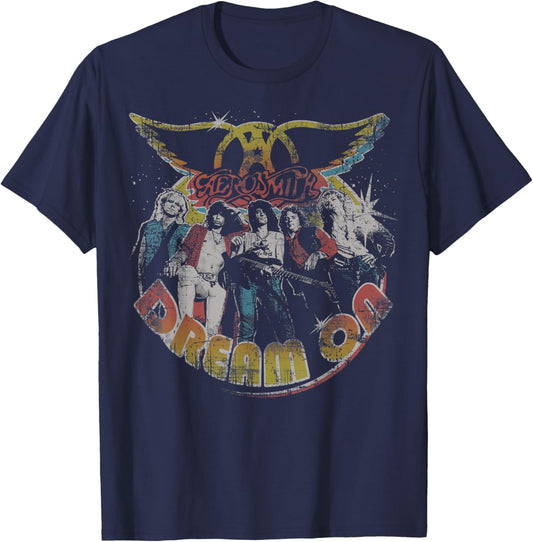 Aerosmith - Dream On Portrait T-Shirt - T-Shirt | Navy