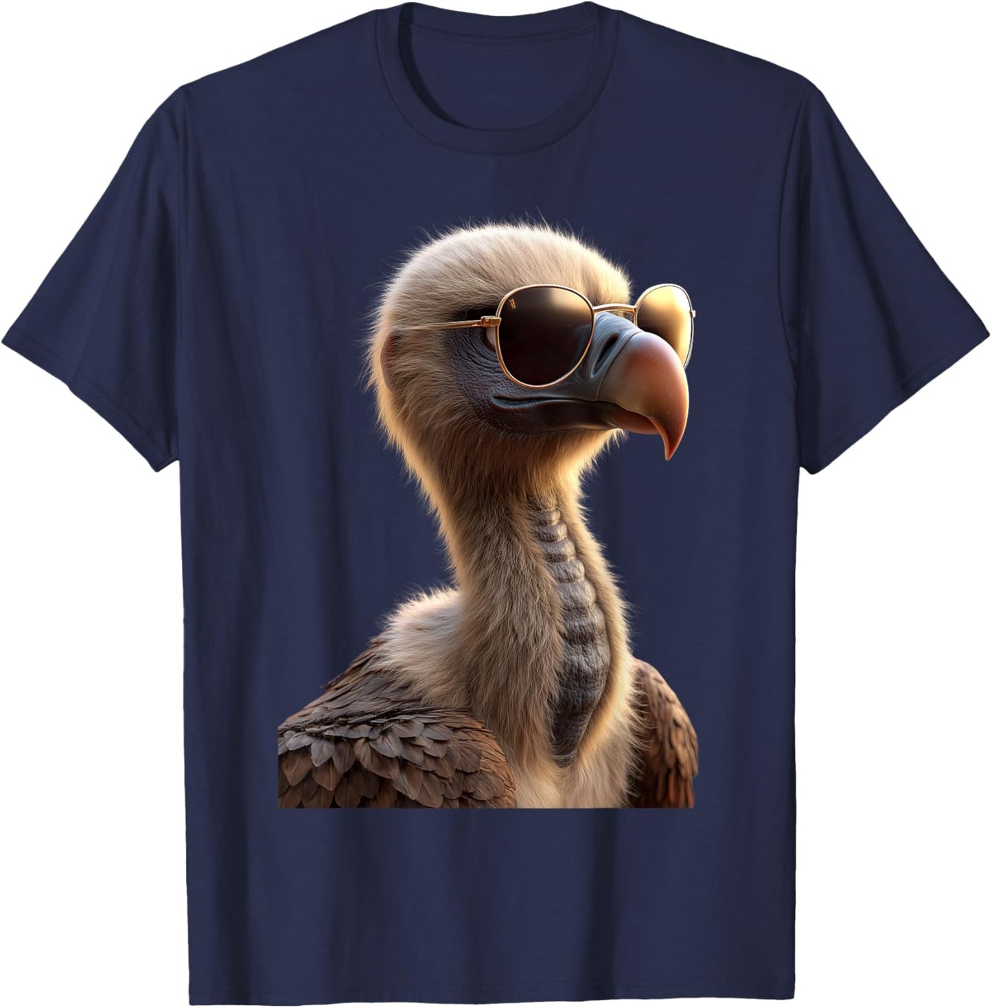 Geier Greifvogel Aasgeier Vulture Süßer Geier T-Shirt - T-Shirt | Navy
